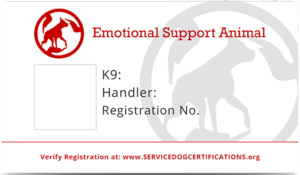 emotional support animal certification