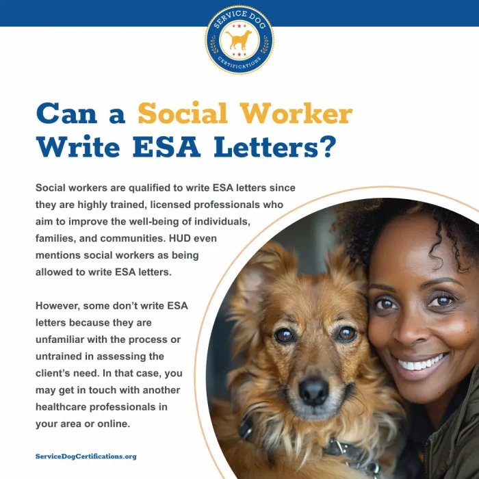 Can a Social Worker Write an ESA Letter?